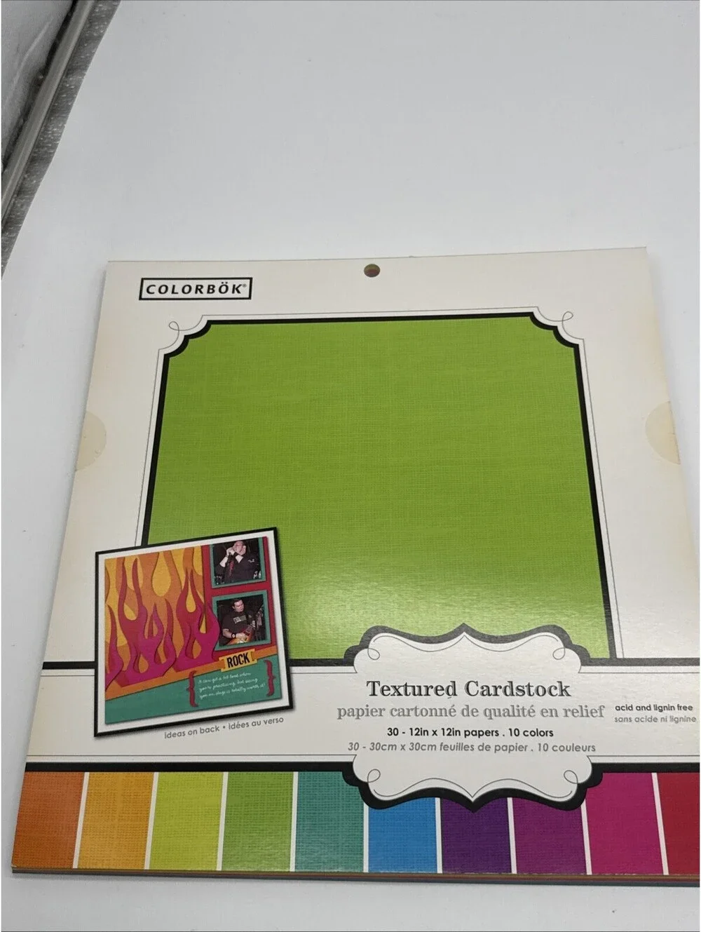 Large Lot Colorbok 12x12” Paper Assorted Colors, Punch Outs & Stickers Scrapbook